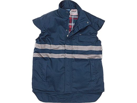 Bezrękawnik trudnopalny z odblaskami PREBAR RF